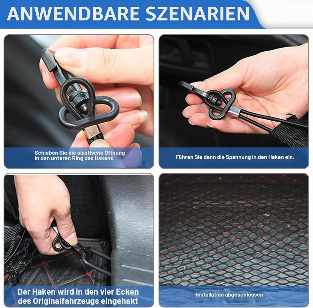 Schutzgitter Auto Barriere Trennnetz, Hundegitter für Kofferraum, 120x90 cm, Doppelschicht Polypropy