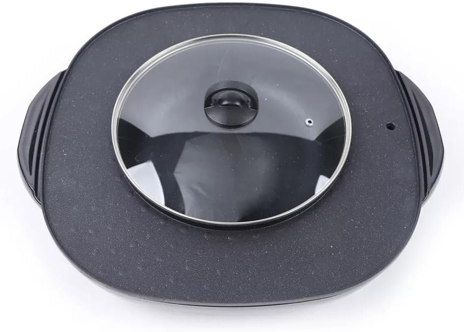 Electric Hot Pot und Grill 2 In 1 Elektrisch Hotpot Topf 220V 4000W Elektrogrill mit Stromkabel und