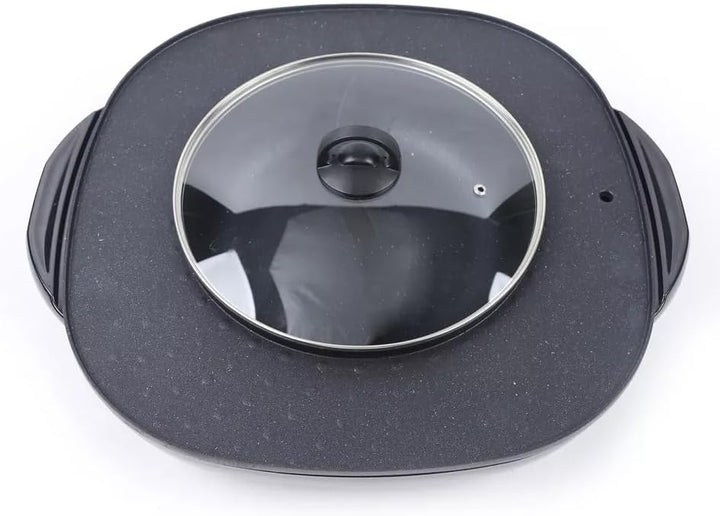 Electric Hot Pot und Grill 2 In 1 Elektrisch Hotpot Topf 220V 4000W Elektrogrill mit Stromkabel und