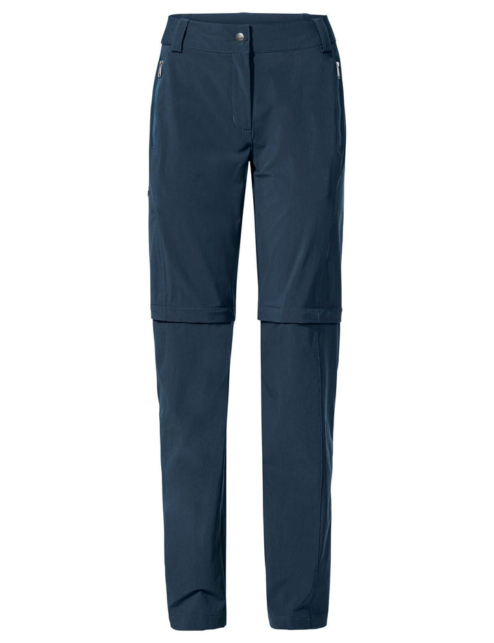 VAUDE Women's Farley Stretch Zo T-Zip Pants Ii Trousers 38 Kurz Dark Sea, 38 Kurz Dark Sea