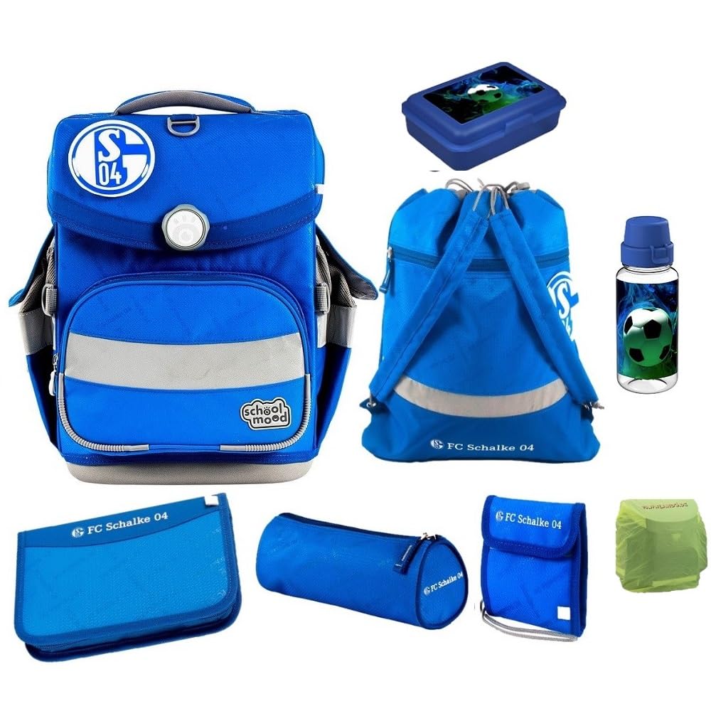 Familando - School Mood Timeless Air+ Schulranzen Set 9-teilig mit Lunch-Set -Sonder-Edition FC Scha