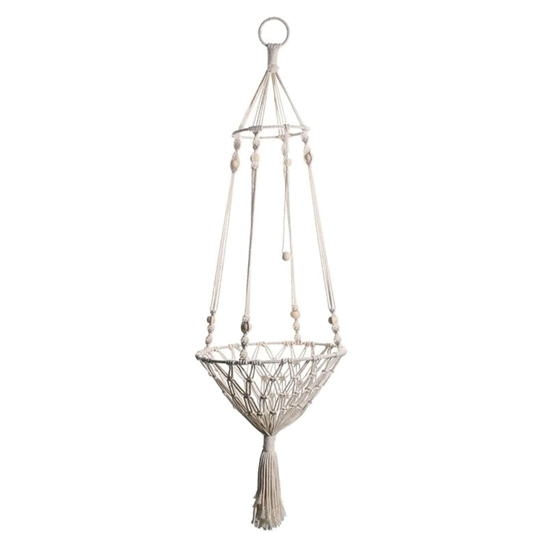 Makramee-Katzenhängematte - Boho Katzenschaukel Mit Natürlichem Baumwollseilmaterial - Handgewebtes