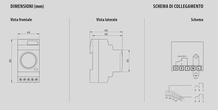 Vemer vp883300 Zeitschalter elektromechanisch arvo-w, hellgrau