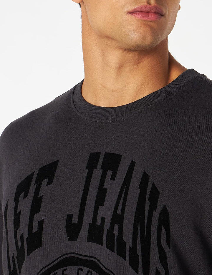 Lee Herren Crew Seasonal Sweatshirt S Washed Black, S Washed Black