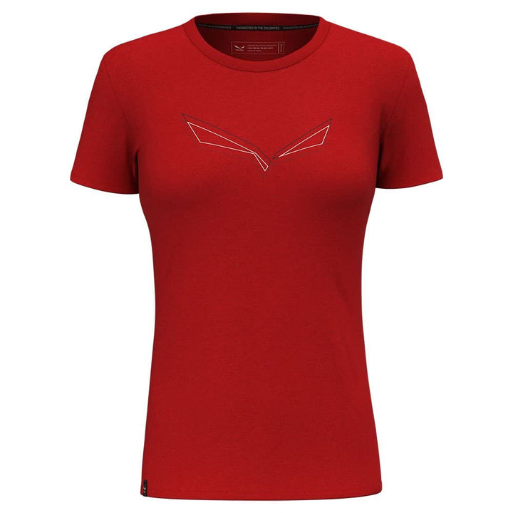 Salewa Damen Pure Eagle Frame Dry T-Shirt Funktionsshirt Outdoor-Shirt M Flame Melange, M Flame Mela