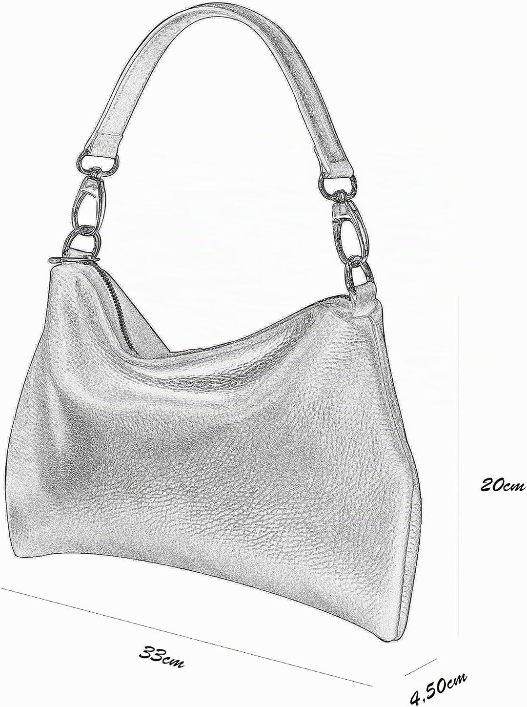 SH Leder Echtleder Umhängetasche mittelgrosse schultertasche Abendtasche Clutch Crossbody Bag Messen