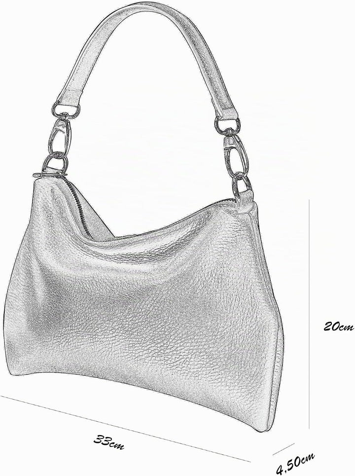 SH Leder Echtleder Umhängetasche mittelgrosse schultertasche Abendtasche Clutch Crossbody Bag Messen