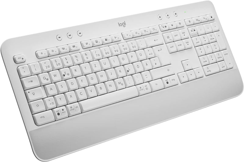 Logitech Signature K650 Comfort kabellose Tastatur mit Handballenauflage, BLE Bluetooth/Logi Bolt US