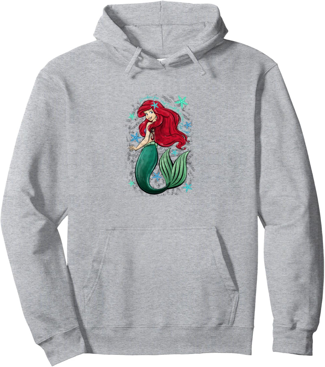 Disney The Little Mermaid Ariel's Song Music Notes Pullover Hoodie