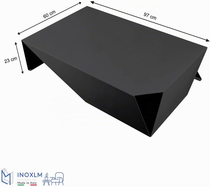 INOXLM Couchtisch Dion | Couchtisch | Couchtisch | Niedriger Design Tisch | Couchtisch Made in Italy
