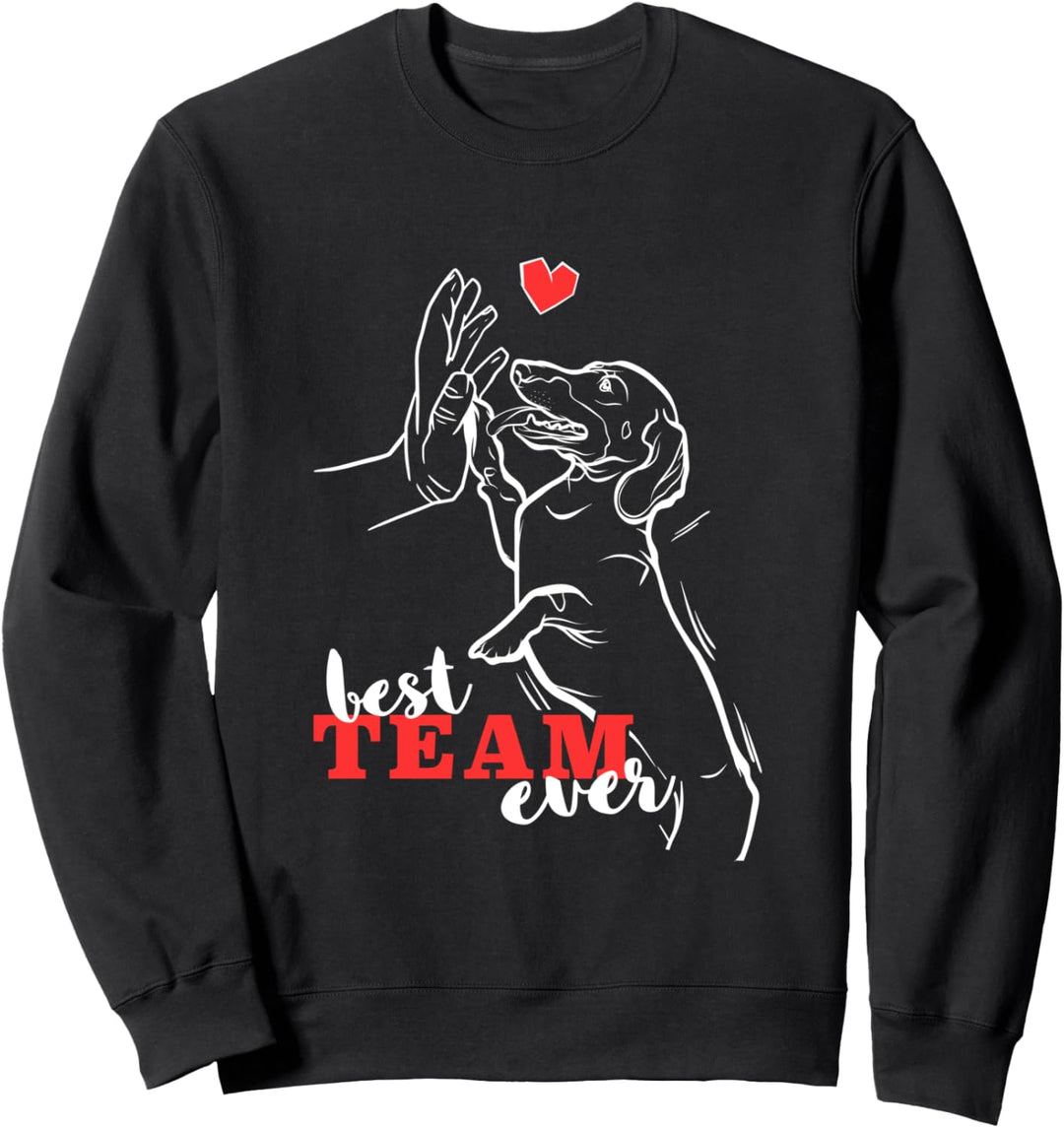Süsser Dackel Best Team Ever Dachshund Dackel Sweatshirt