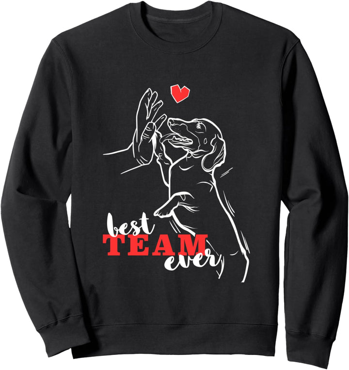 Süsser Dackel Best Team Ever Dachshund Dackel Sweatshirt