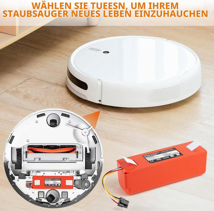 14,4 V 6800 mAh Ersatzakku für Roborock S4, S5, S50, S6, S7, S7 Max, Q5, Q7, Q7 Max