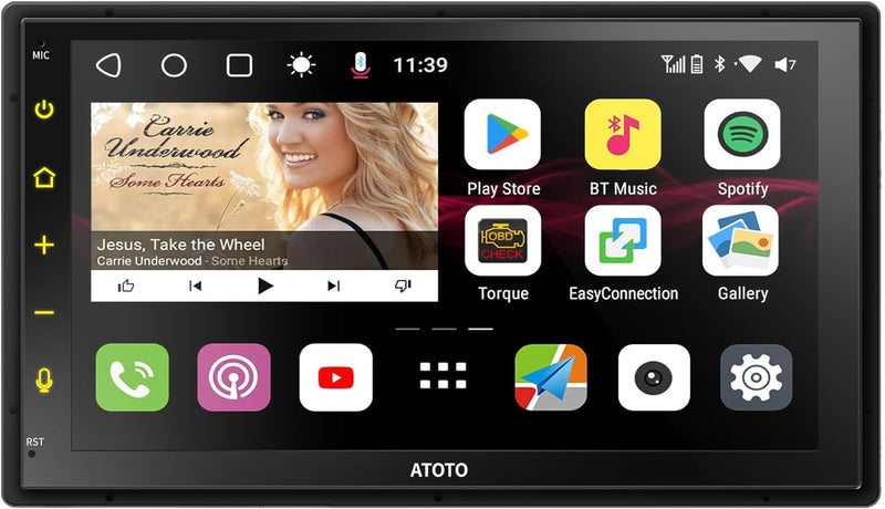 ATOTO S8 MS Android Doppel-DIN Autoradio, 7" QLED Display, Android Auto drahtlos & Wireless CarPlay,