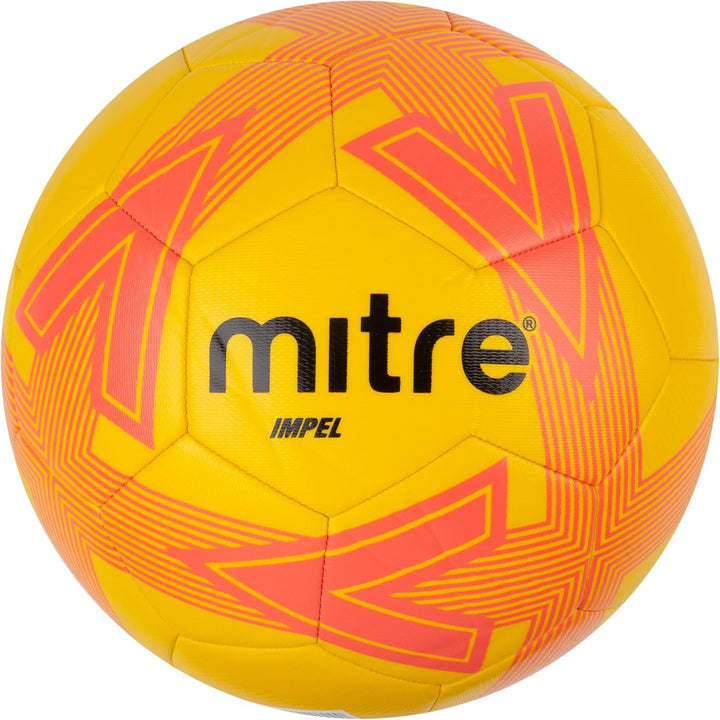 Mitre Impel Fussball Gelb/Orangerot/Schwarz 4 Impel ohne Ballpumpe, Gelb/Orangerot/Schwarz 4 Impel o