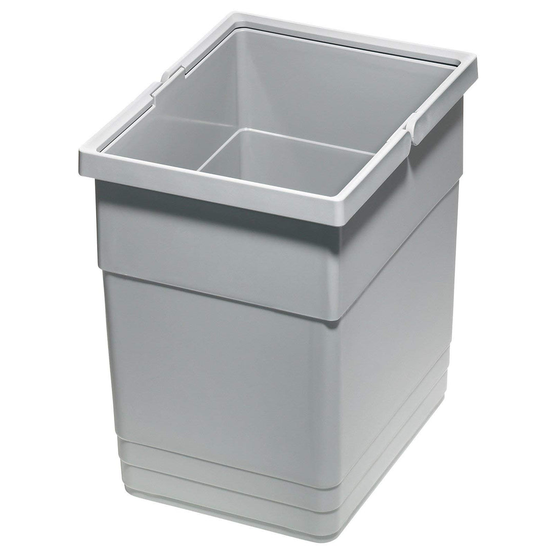eins2vier Abfallsammler Höhe: 275 mm Volumen 13,5 Liter 210 x 280 mm alugrau 5136.11 Abfalleimer Mül