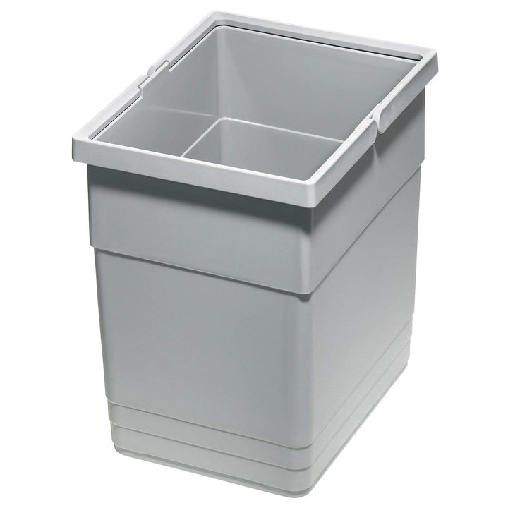 eins2vier Abfallsammler Höhe: 275 mm Volumen 13,5 Liter 210 x 280 mm alugrau 5136.11 Abfalleimer Mül