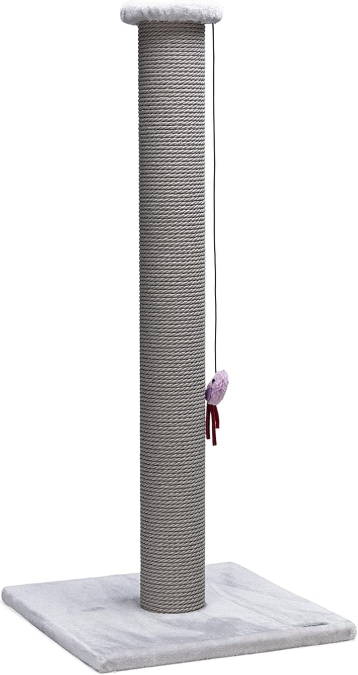 Beeztees 408815 Kratzbaum Figo XL L: 40 cm B: 40 cm H: 90 cm grau, L: 40 cm B: 40 cm H: 90 cm grau