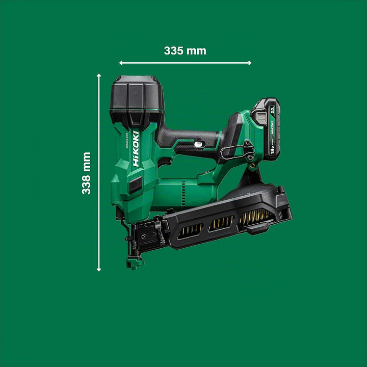 HiKOKI Akku Dachpappnagler - 18V, 25-45mm Nägel, Luftfeder-Antrieb, Brushless Motor - Leistungsstark