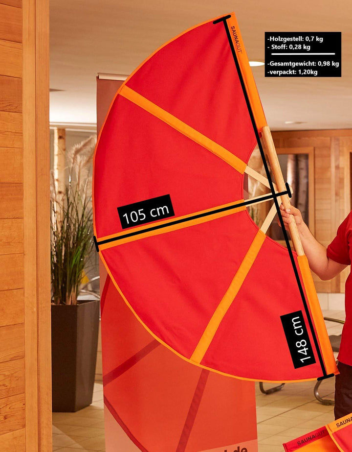 Aufgussfächer PLUS (Rot-Orange)