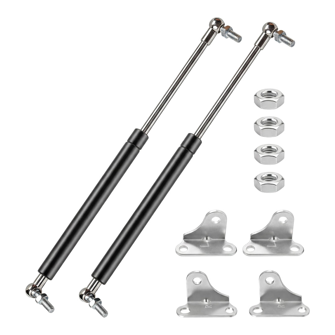 2 Stück Gasdruckfeder, 395mm 200N 20KG Schwerlast Gasfeder Stossdämpfer Gasdruckfedern mit L förmige