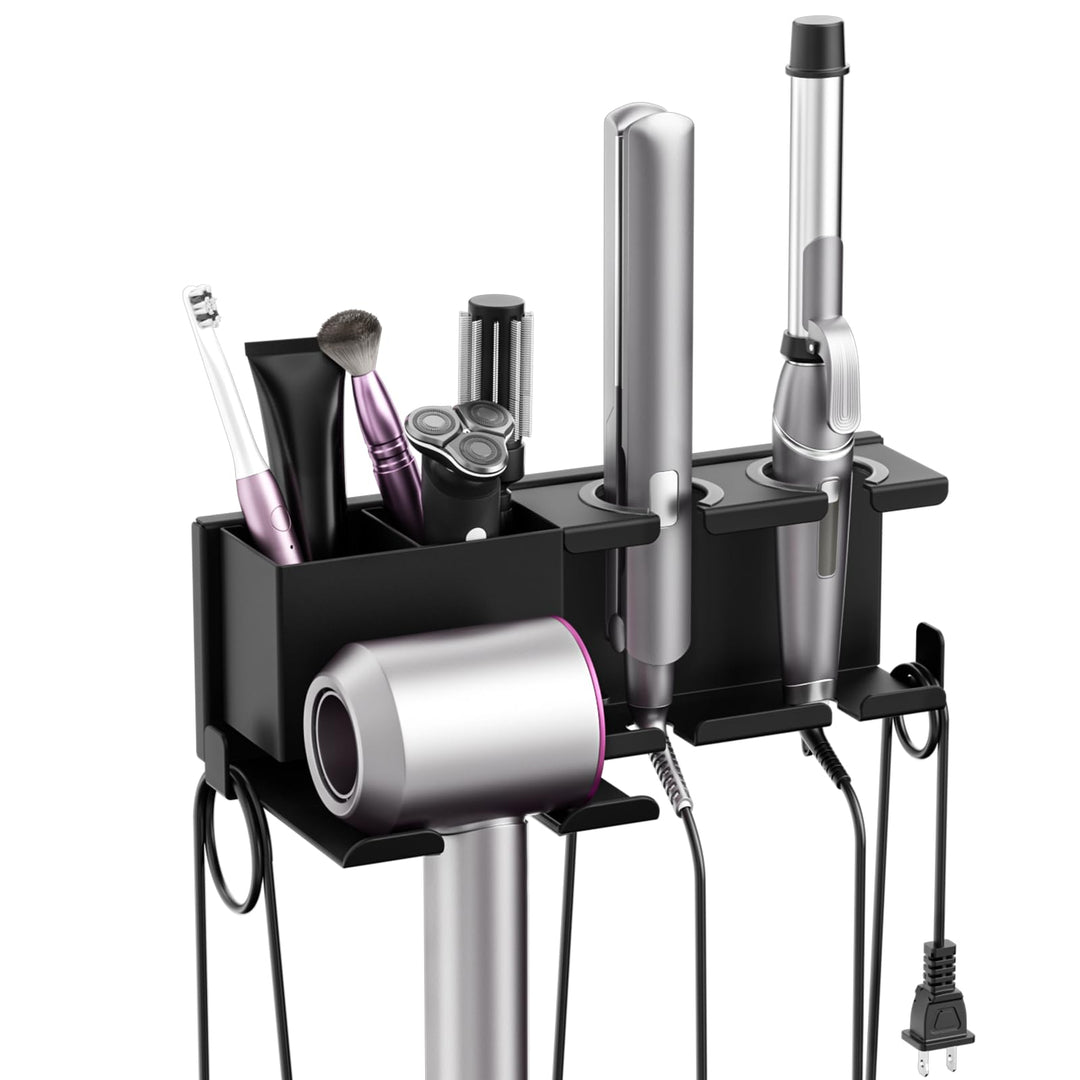 Fönhalter Ohne Bohren - Metall Wandhalterung für Dyson Airwrap, Lockenstab, Glätteisen & Föhn, Stabi