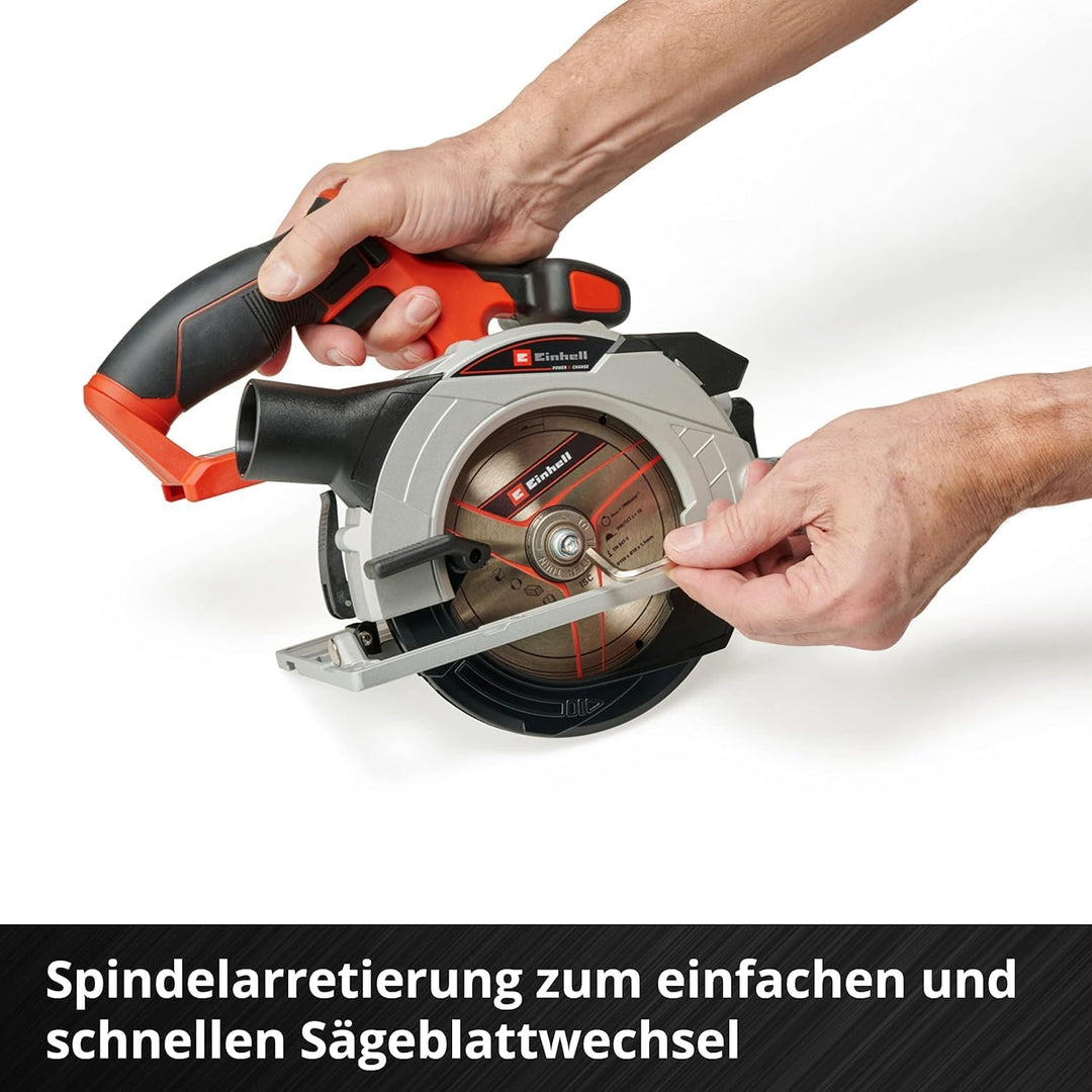 Einhell Akku-Handkreissäge TE-CS 18/150 Li-Solo Power X-Change (18 V, Li-Ion, Ø150 x Ø10 mm Sägeblat