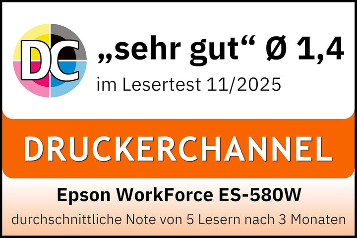 Epson WorkForce ES-580W Scanner, Dokumentenscanner (scannt ohne PC, 35 Seiten bzw. 70 Bildern pro Mi