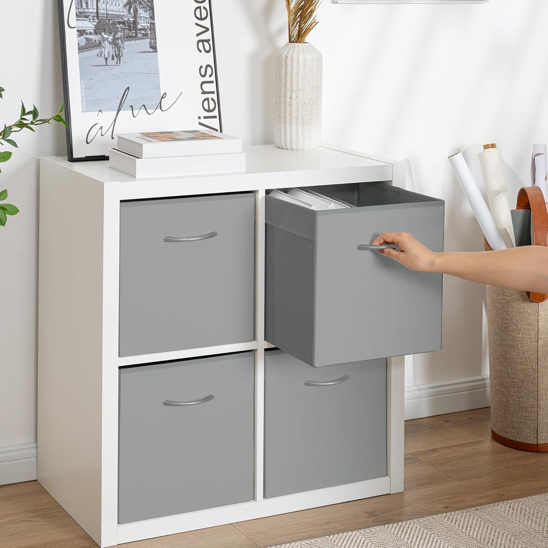 StorageWorks Aufbewahrungswürfel aus Stoff, faltbare Ordnungsboxen für Würfelregal, Aufbewahrungswür
