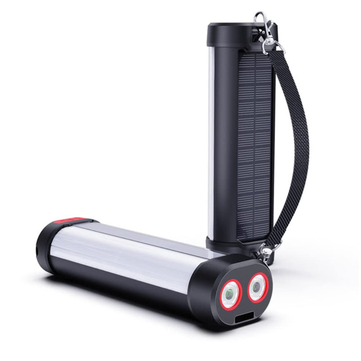 ZOVCAL LED Campinglampe Solar, Magnetisch campinglampe Aufladbar, 6000mAh Zwei LED-Leuchten, Outdoor