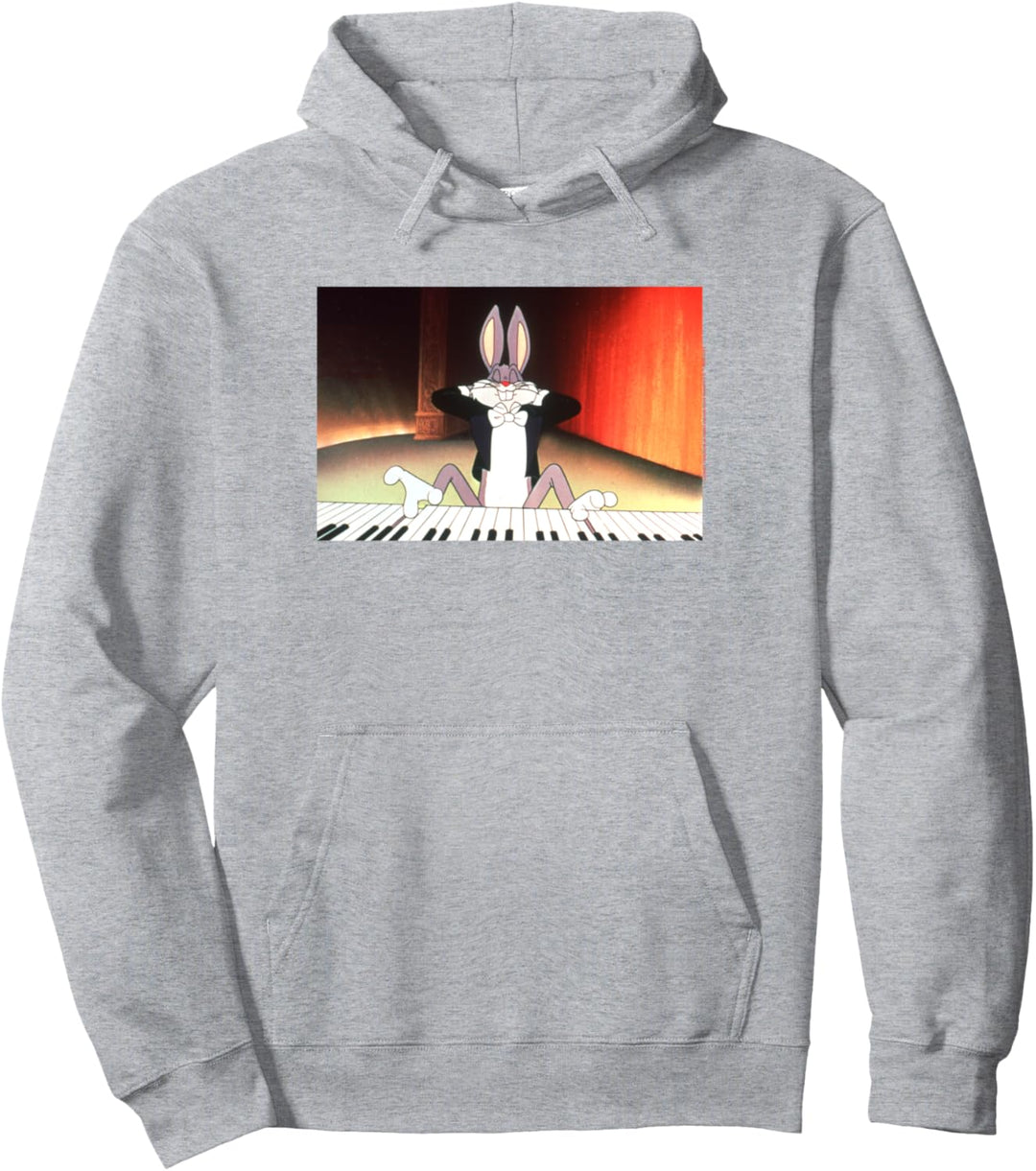 Looney Tunes Bugs Bunny Playing Piano Pullover Hoodie