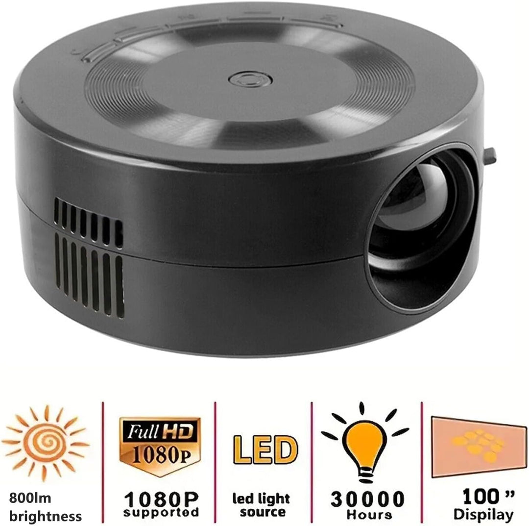 LED Projektor, Tragbarer Kleiner Handy-Projektor, gleiche Bildschirmfunktion Als Telefon und Tablet,
