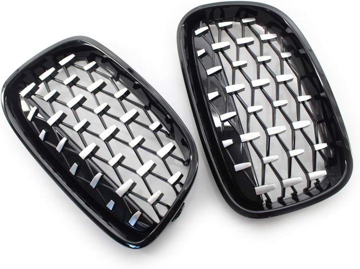 GSRECY Für F20 F21 1 Series 2011-2014 Nieren-Stossstange vor dem Facelift schwarz glänzend Grill gri