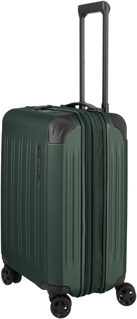 Travelite DYNAMIIC Trolley S erweiterbar, Handgepäck Koffer 55x40x23 cm, Swiss & Austrian, ABS Harts