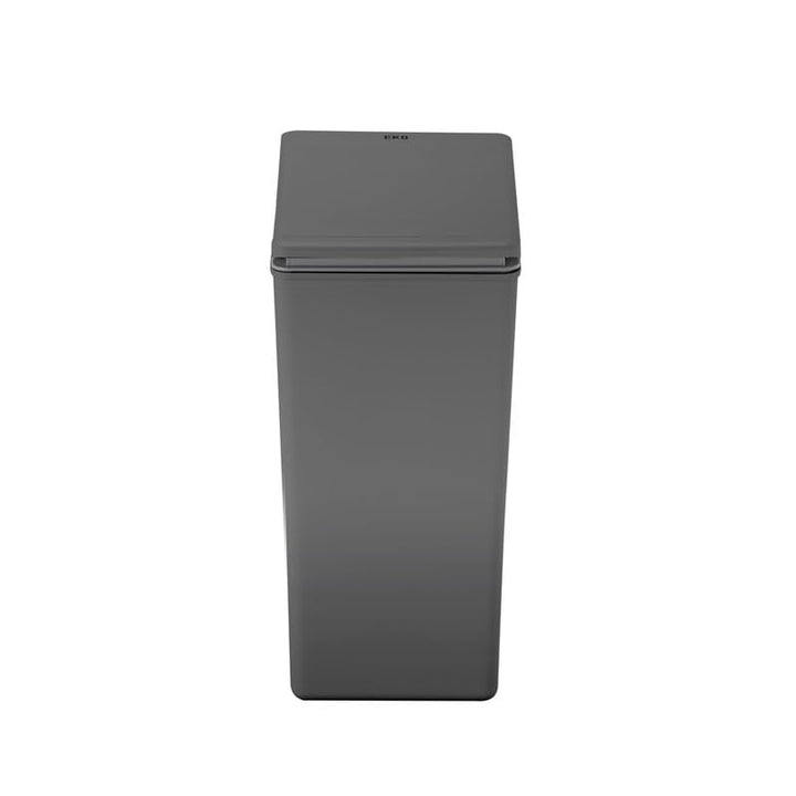 PROREGAL Moderner quadratischer Abfalleimer mit Touch-Bar-Deckel | 20 Liter, HxBxT 40x20,6x32,5cm |