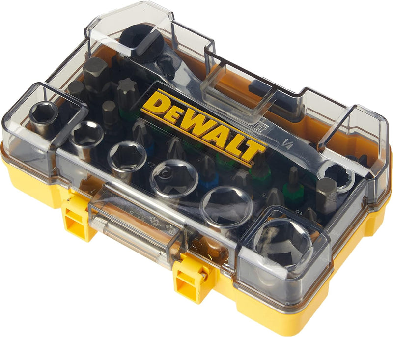 DEWALT Schrauber Bit- und Ratschen-Set (24-tlg., im robusten Case, TSTAK kompatibel) DT71516 1 einhe