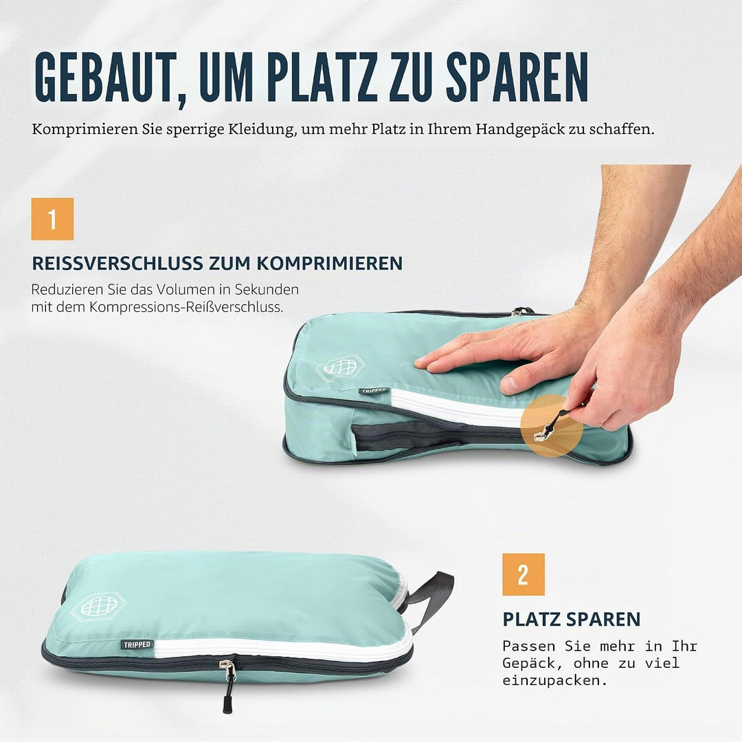 Kompressions-Verpackungswürfel für Reisen – Gepäck- und Rucksack-Organizer, Verpackungswürfel für Kl