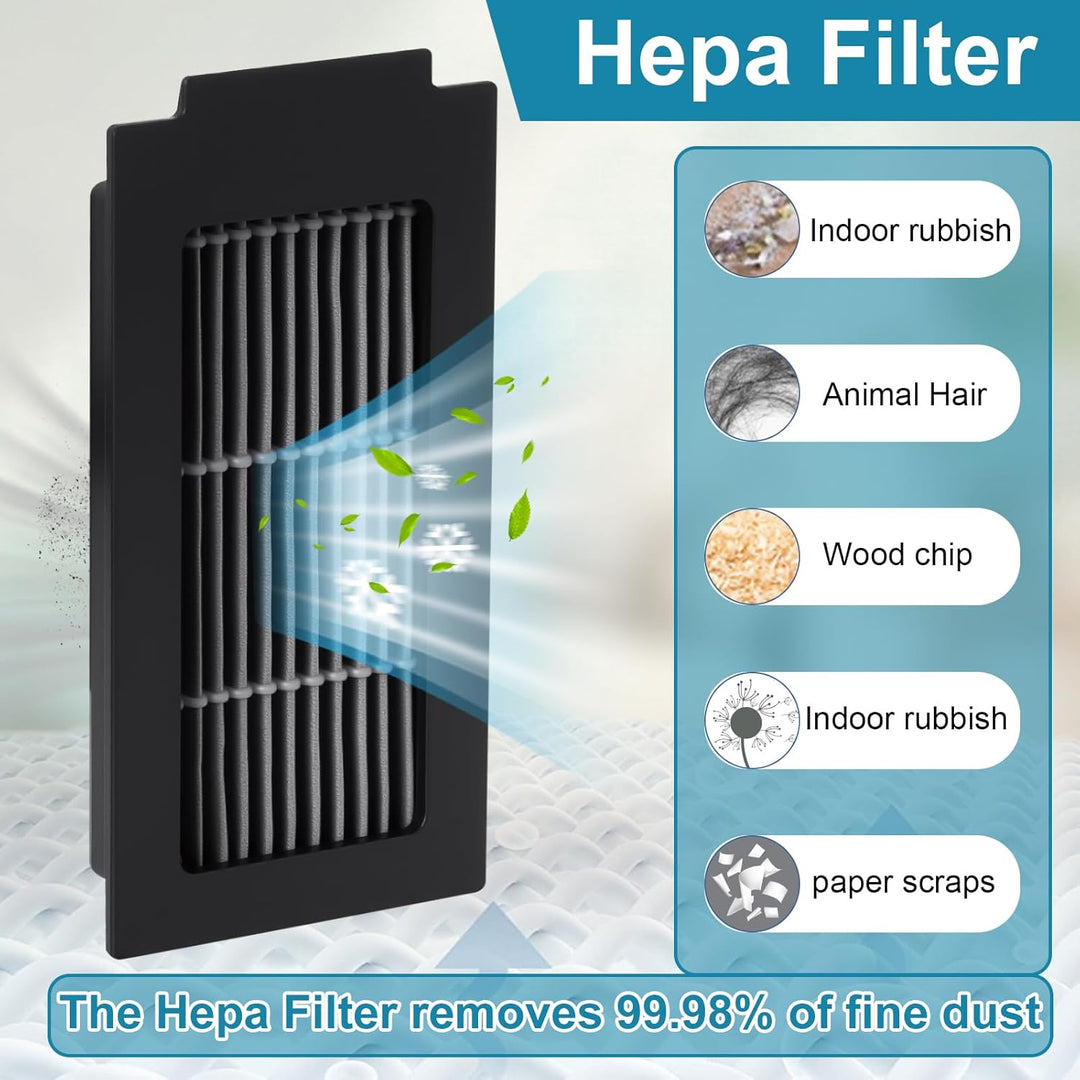 Heykewi Zubehörset für ECOVACS DEEBOT T30C Omni / T30C Omni Gen2 Saugroboter Ersatzteile, 1 Hauptbür