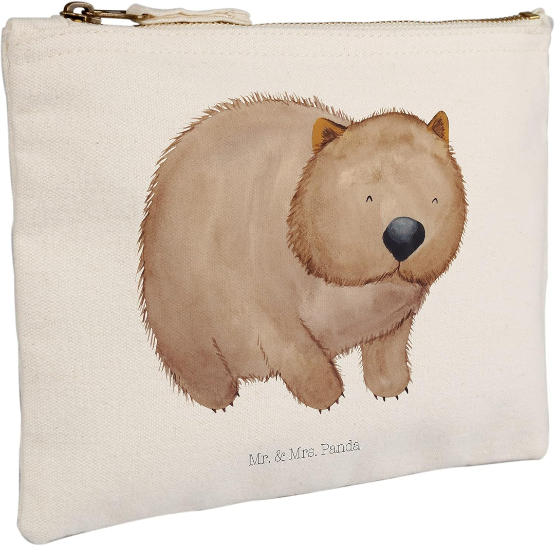 Mr. & Mrs. Panda Kulturbeutel Wombat Grösse M - Geschenk, Schlampermäppchen, Spruch, Motivation, Aus