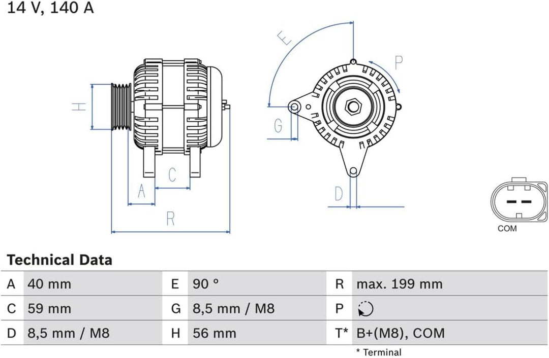 BOSCH 0986081160 Generator
