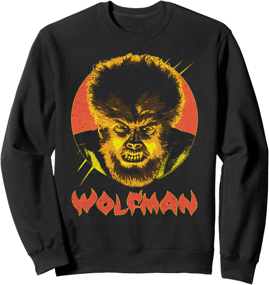 Universal Monsters The Wolfman Circle Portrait Sweatshirt