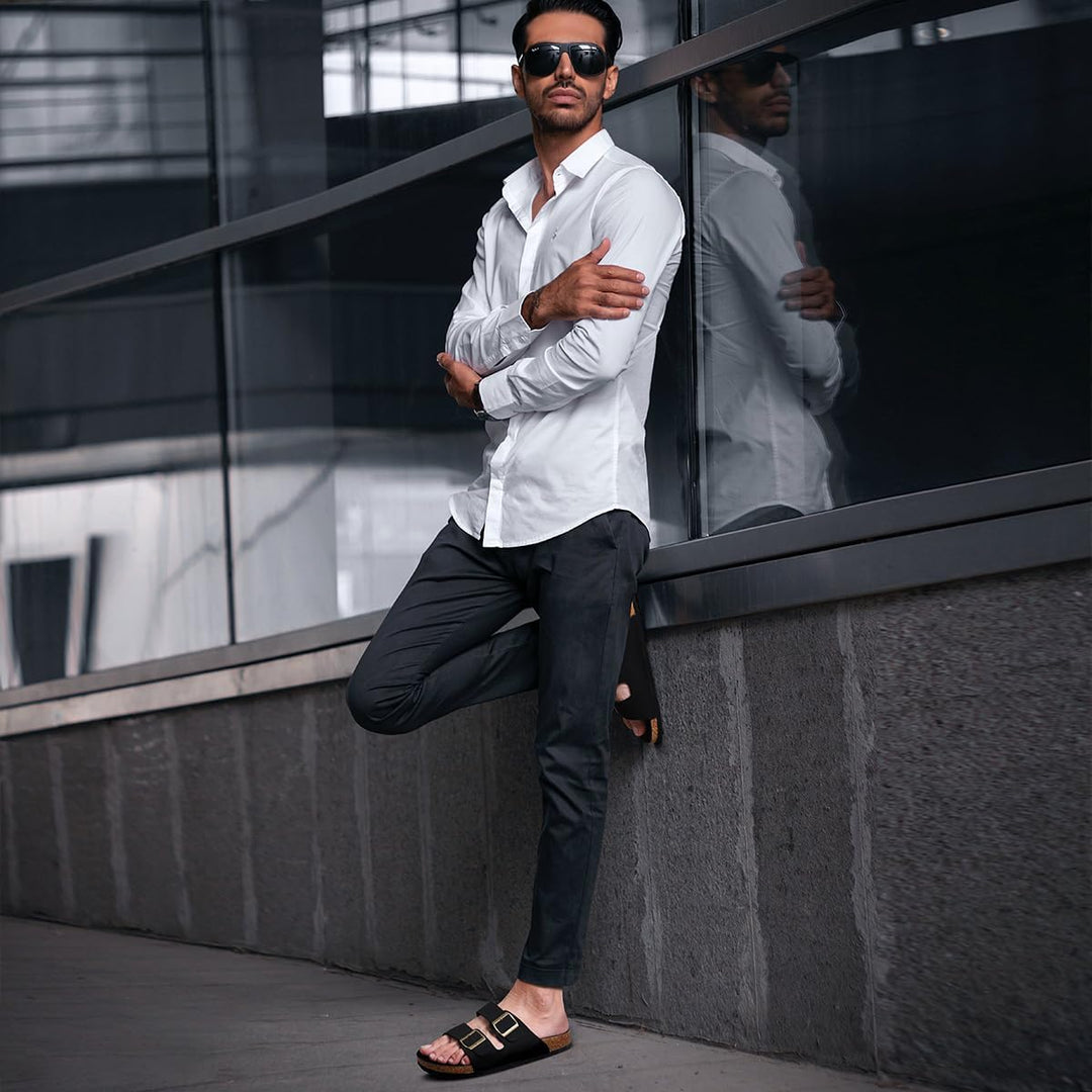 Herren Pantoletten Sandalen Hausschuhe Flache Latschen Sommerschuhe Erwachsene Schlappen Arbeitsschu