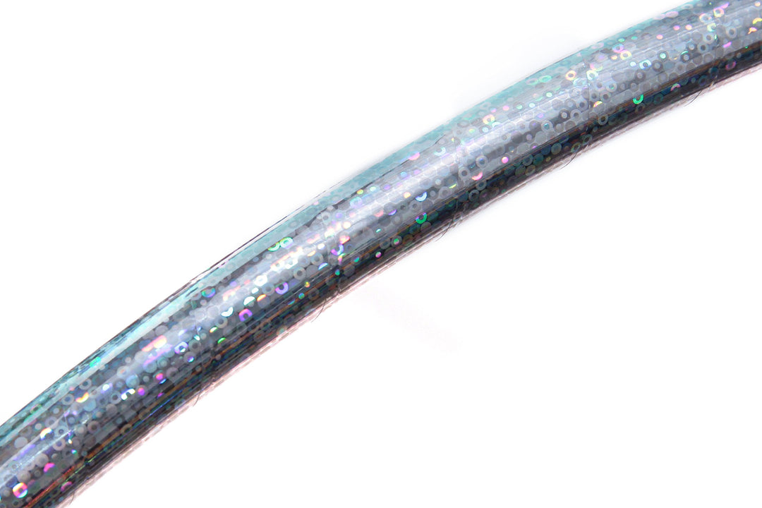 hoopomania Kinder Hula Hoop, Glitter Farben, Ø60/70/80cm Ø60cm Silber, Ø60cm Silber