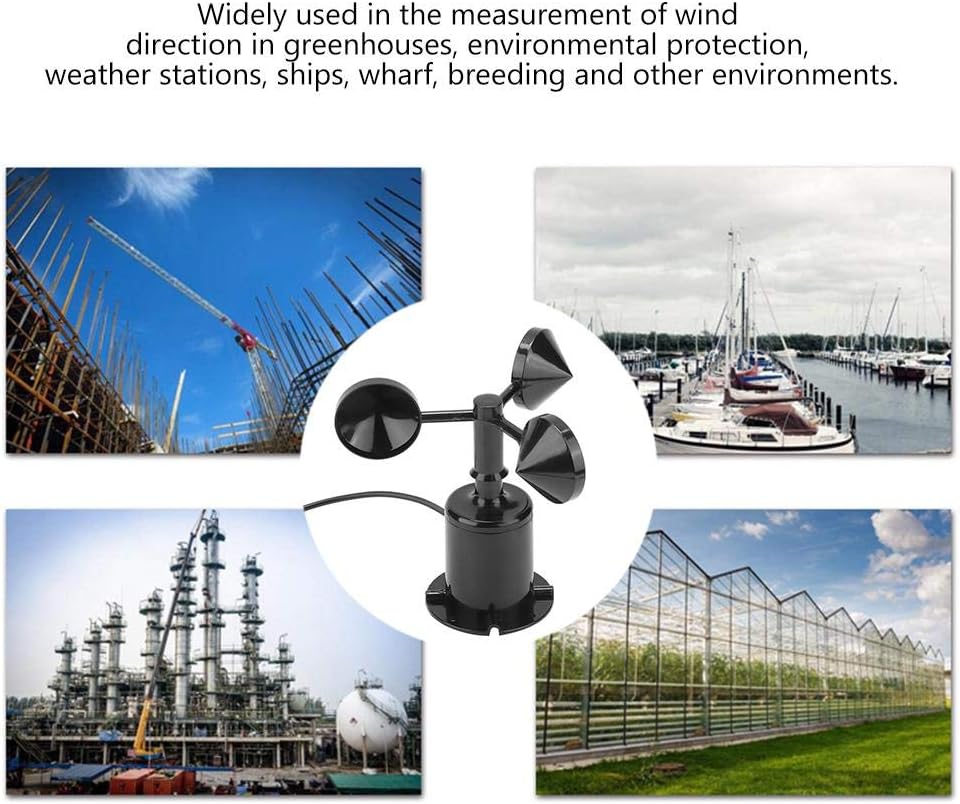 0-70 m/s Umgebungssignal Ausgang Impulstyp Kohlenstoff Windgeschwindigkeitssensor Anemometer Drei Ta