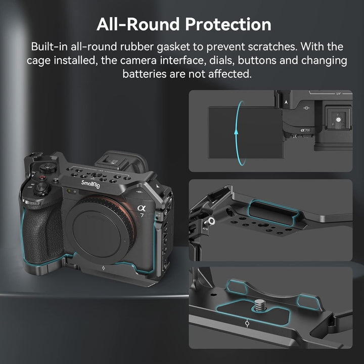 (Aktualisierte Version) SMALLRIG Full Cage Käfig für Sony Alpha 7R V/Alpha 7 IV/Alpha 7S III/Alpha 1