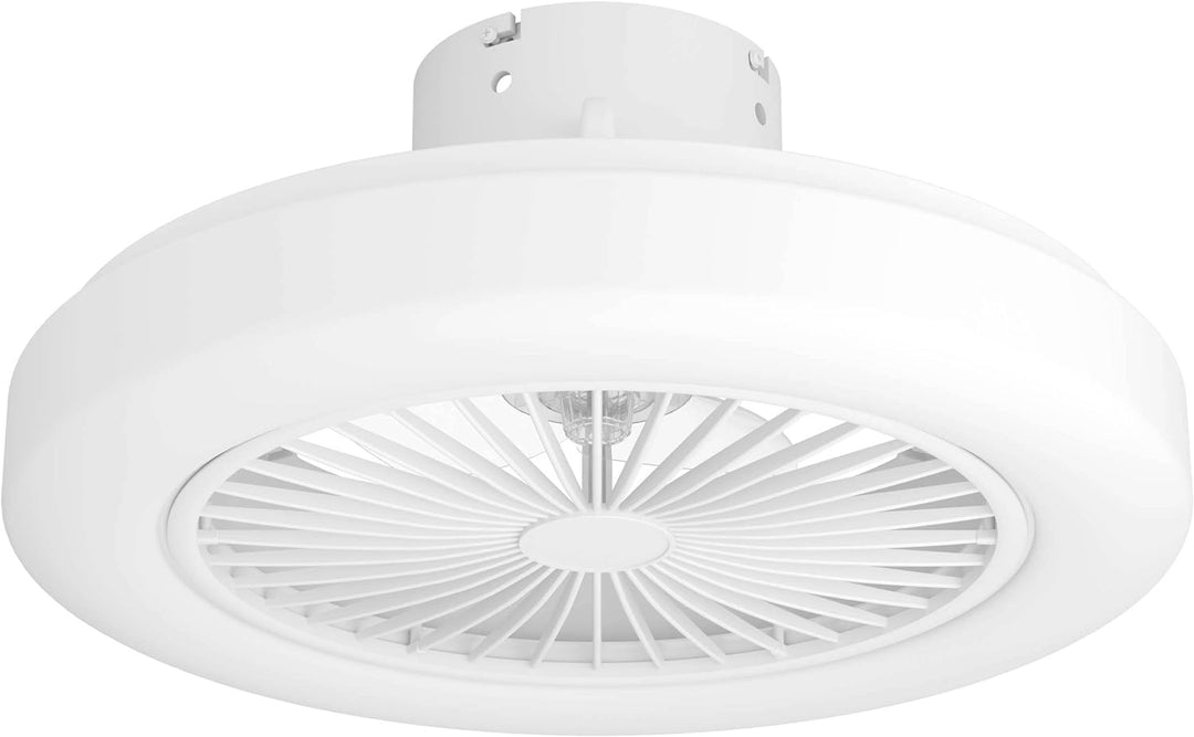 EGLO Deckenventilator mit Beleuchtung Ortona, Ventilator Decke dimmbar mit Fernbedienung, Timer und