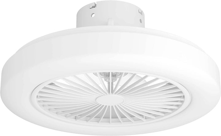 EGLO Deckenventilator mit Beleuchtung Ortona, Ventilator Decke dimmbar mit Fernbedienung, Timer und