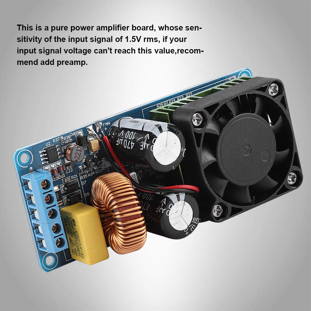 IRS2092S Digitalverstärkerplatine, 500 W Mono-HiFi-Leistungsverstärkermodul Klasse D mit Schaltkreis