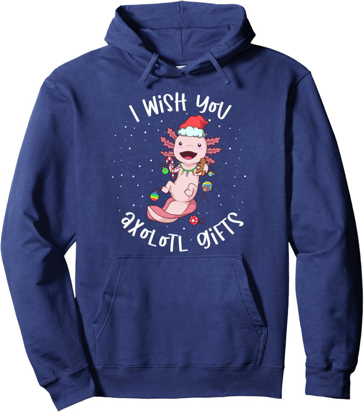 Lustiger Weihnachten Axolotl Pullover Hoodie
