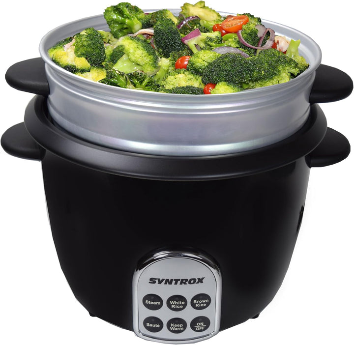Syntrox Germany Slow Chef RC-700W Gourmet Multikocher Multifunktionskocher Reiskocher Dampfgarer mit